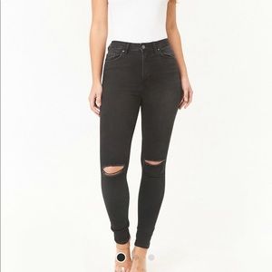 Sculpted High Rise Skinny Jeans